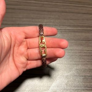 Firenze Purple Snake Skin Bracelet